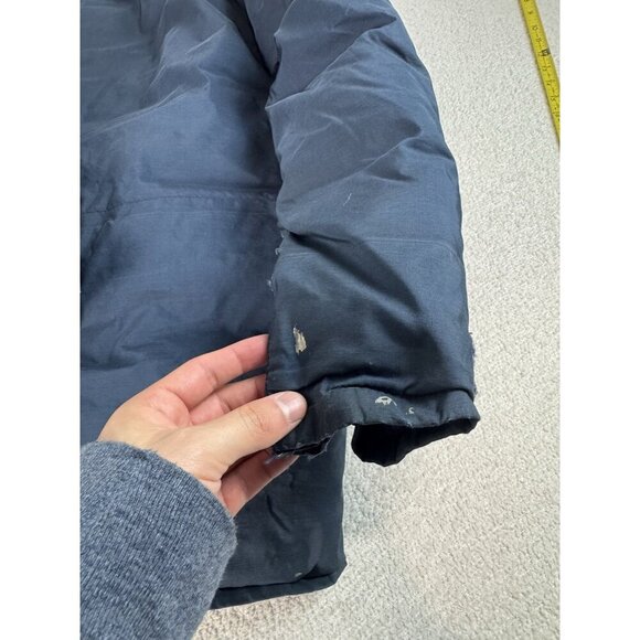 Vintage 80s North Face Blue Puffer Down Parka Jacket Brown Label‎ Size Medium - Picture 11 of 11